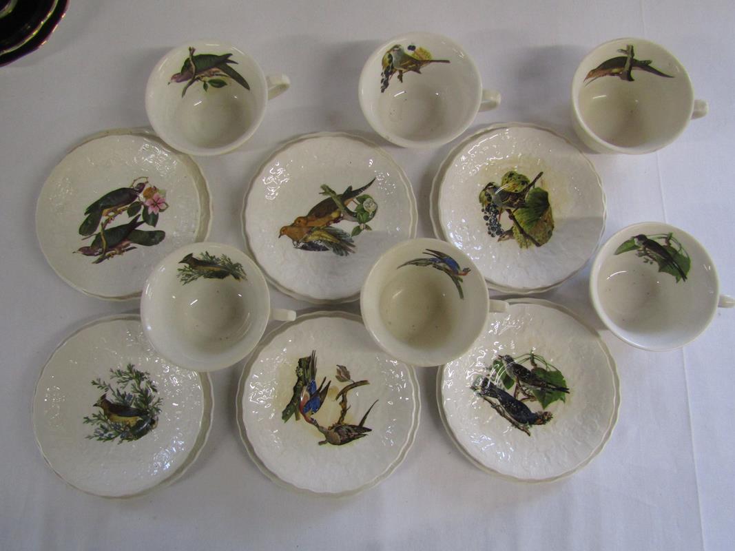 Collection of cups and saucers includes Foley black and gold floral trios, Royal Sutherland (5 - Image 5 of 8