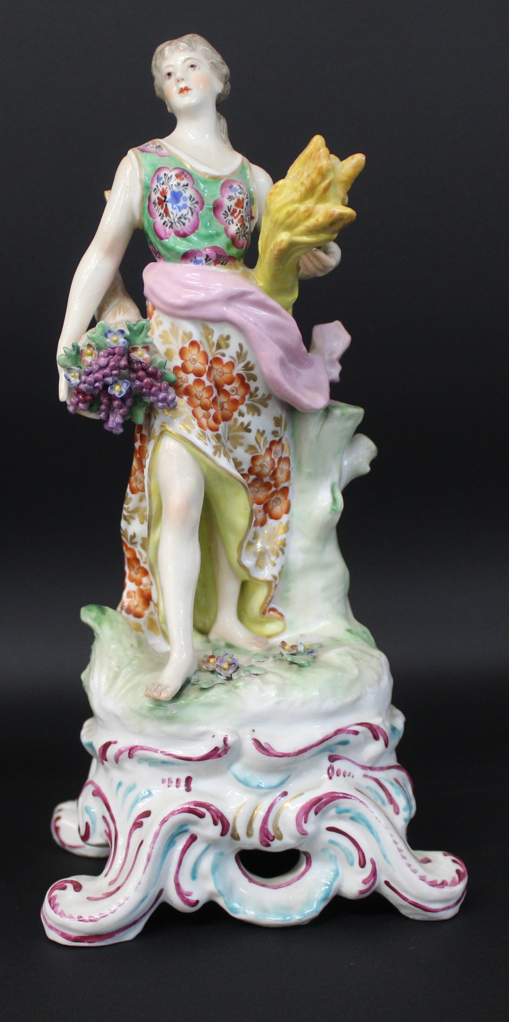 A set of four French porcelain figures emblematic of the Classical Four Seasons, late 19th / early - Image 5 of 17