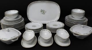 Large Bavarian Krautheim porcelain dinner service