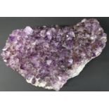 Large amethyst crystal geode cluster, approx. 32cm x 21cm, wt 5.85kg