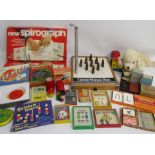 Collection of vintage games includes John Jaques & Son ltd and Happy Families, Tomy pocket games