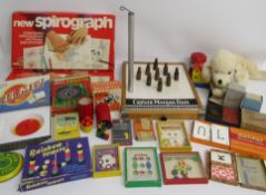 Collection of vintage games includes John Jaques & Son ltd and Happy Families, Tomy pocket games