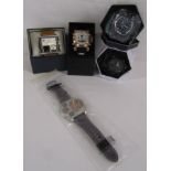 5 cased men's watches - Oulm 1349 - Multi time sport watch 8145 - Infantry Co Ltd - Smael 1376C