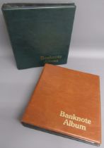 2 albums containing an extensive collection of modern and historic World Bank Notes - includes