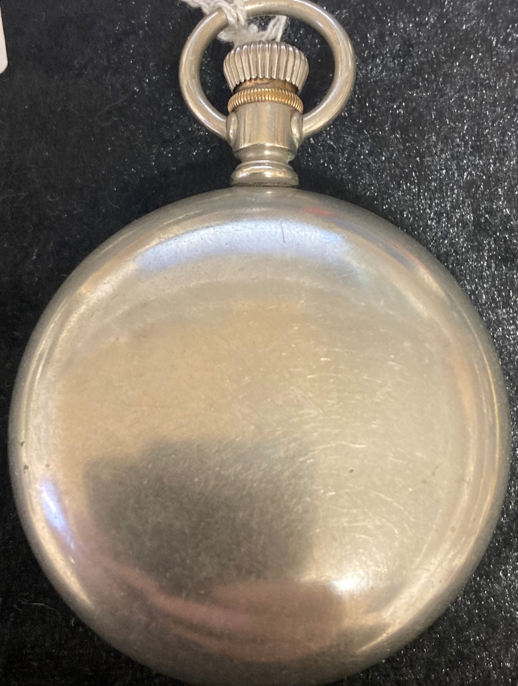 Columbus Railway King pocket watch in a steel screw case - Image 2 of 4