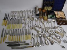 Collection of silver plated cutlery