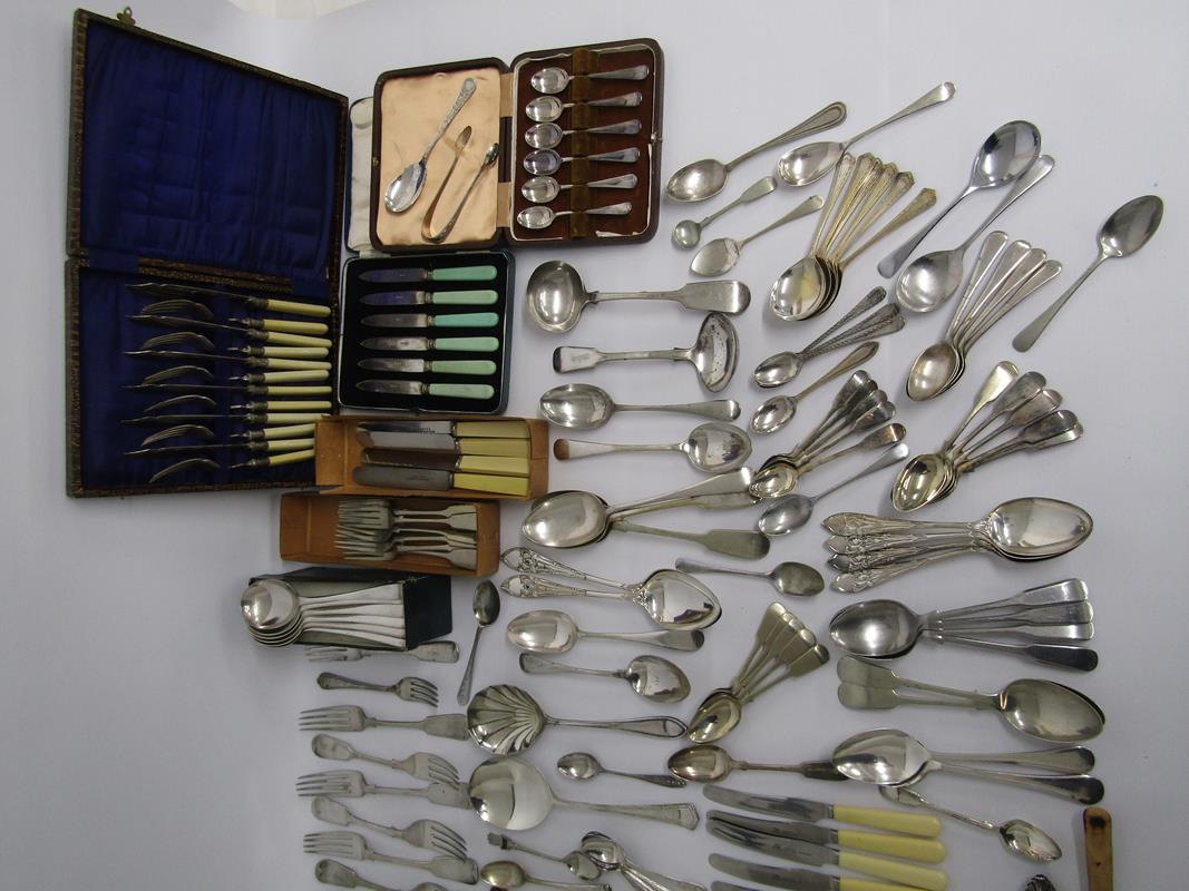 Collection of silver plated cutlery - Image 2 of 8