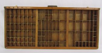 Printers drawer - adapted for wall hanging display - 82.5cm x 36cm (excludes handle)