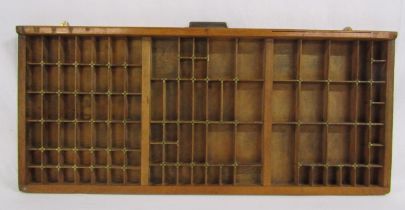 Printers drawer - adapted for wall hanging display - 82.5cm x 36cm (excludes handle)