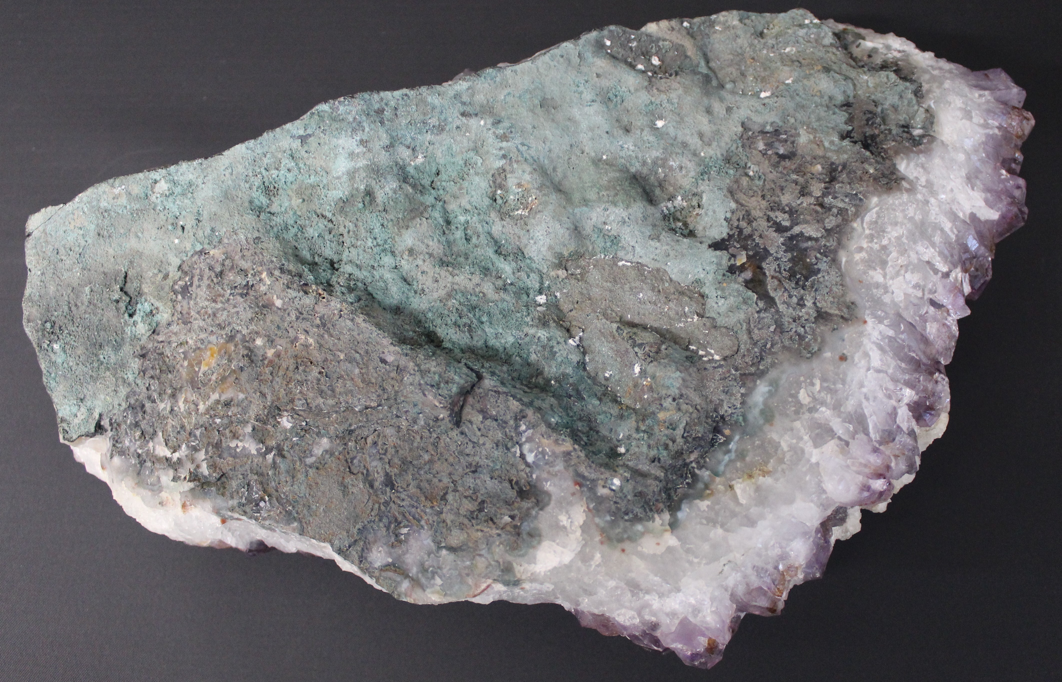 Large amethyst crystal geode cluster, approx. 32cm x 21cm, wt 5.85kg - Image 3 of 3