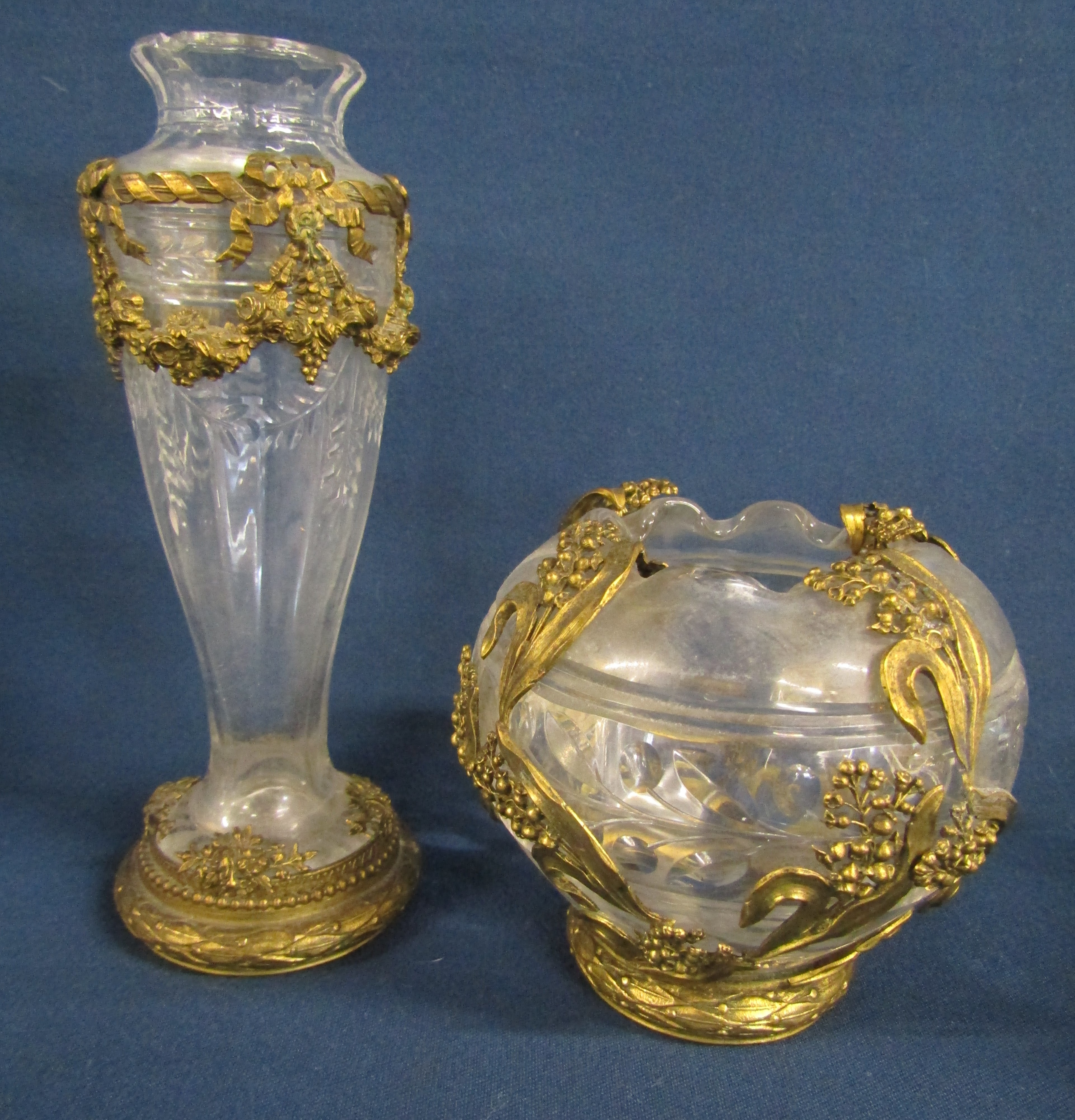Glassware includes mounted vases, hors-d'oeuvre tray, vases etc - Image 5 of 5