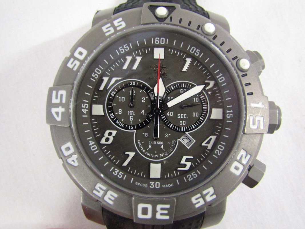 9 gents modern sports type watches - Image 9 of 10