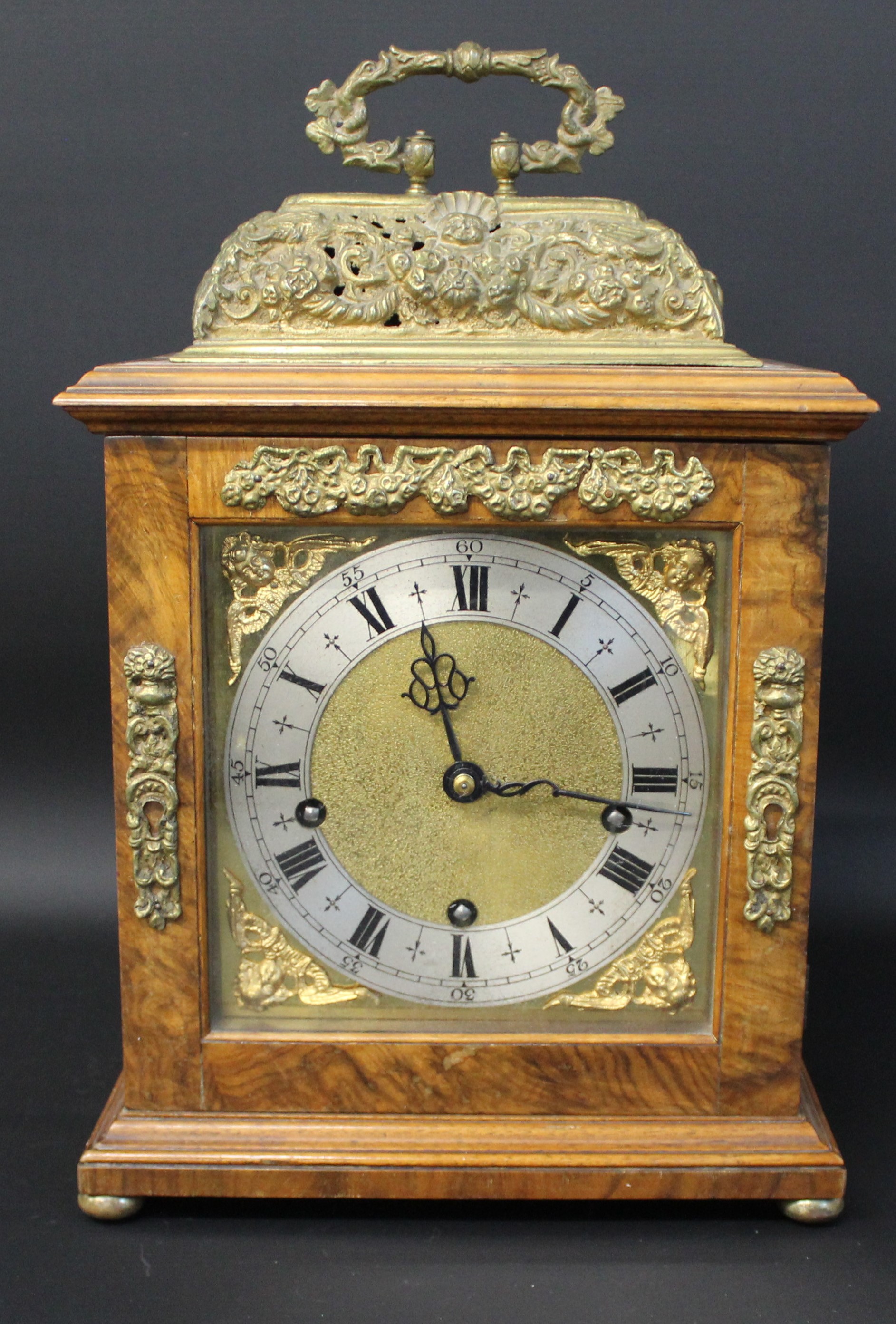 20th century Goldsmiths & Silversmiths Co Ltd ,112 Regent Street, London W1 reproduction table clock