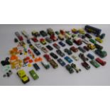 Collection of diecast and other cars, includes Lesney, Matchbox etc