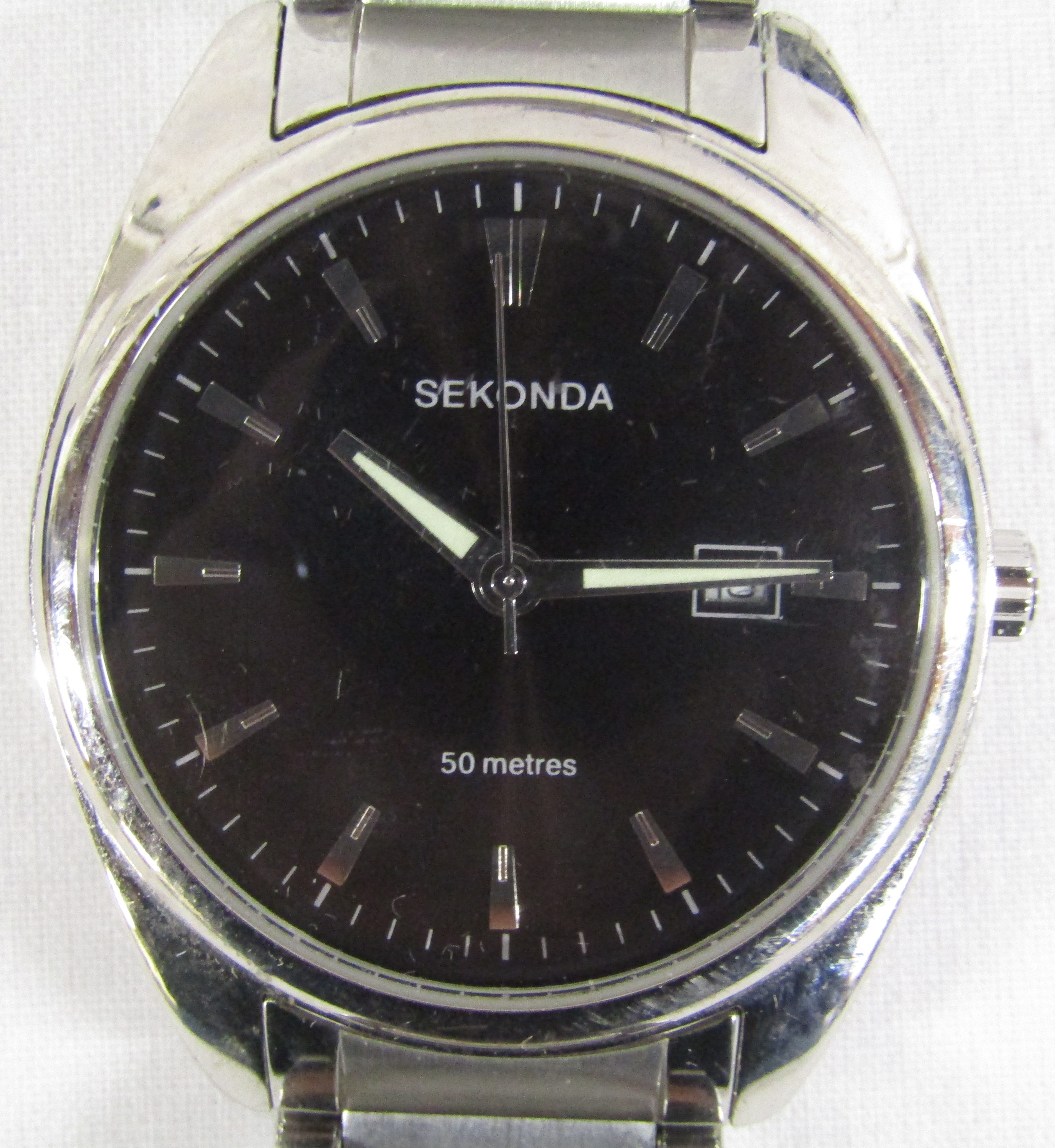 6 men's Sekonda watches - 1525 digital, 03405 with date, 3846 with date, 3407H chronograph, N3490 - Image 6 of 13