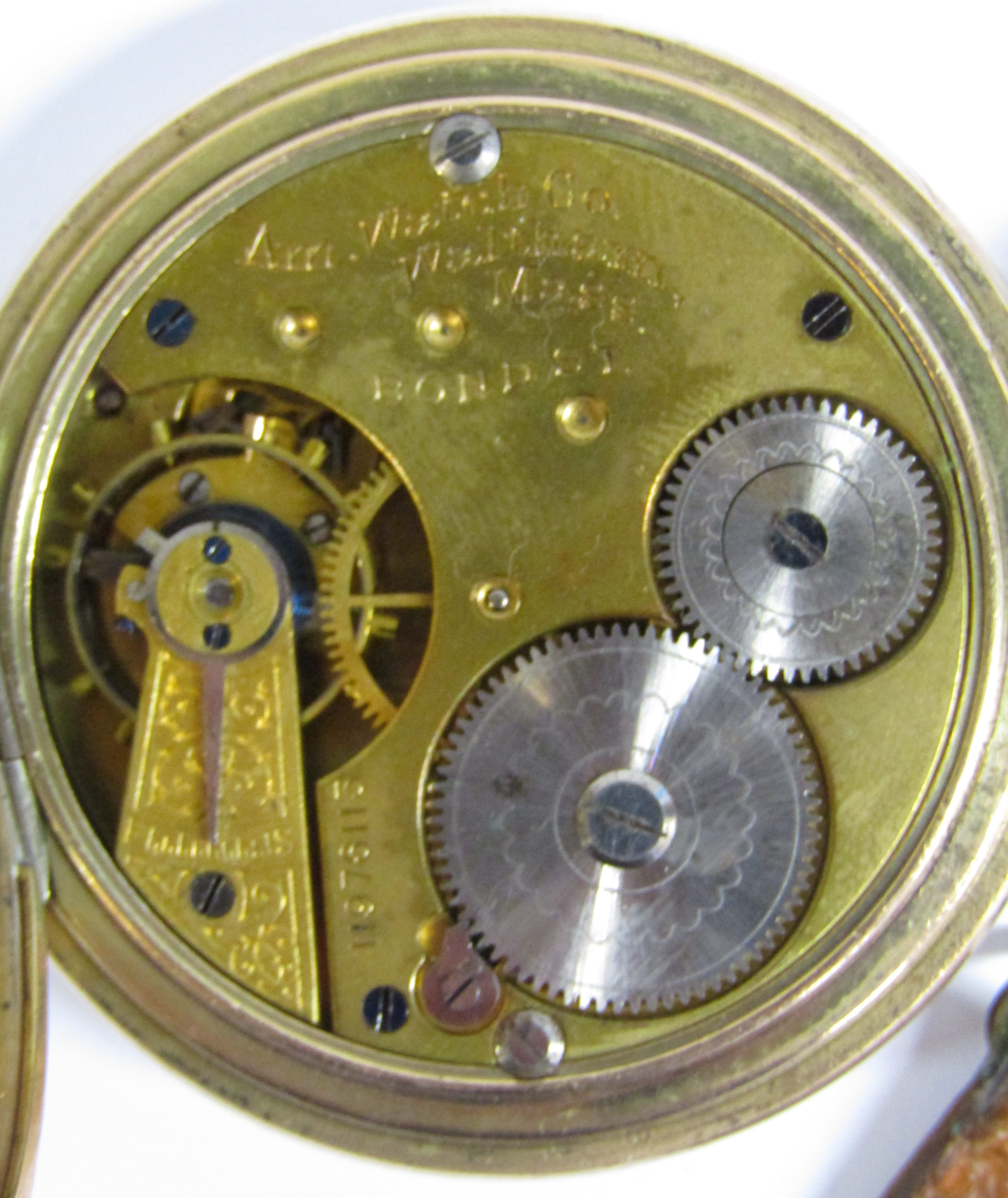 3 pocket watches - A.W.W. Co Waltham Mass gold plated, Thomas Russell & Son Liverpool gold plated - Image 5 of 18