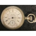 Columbus Railway King pocket watch in a steel screw case