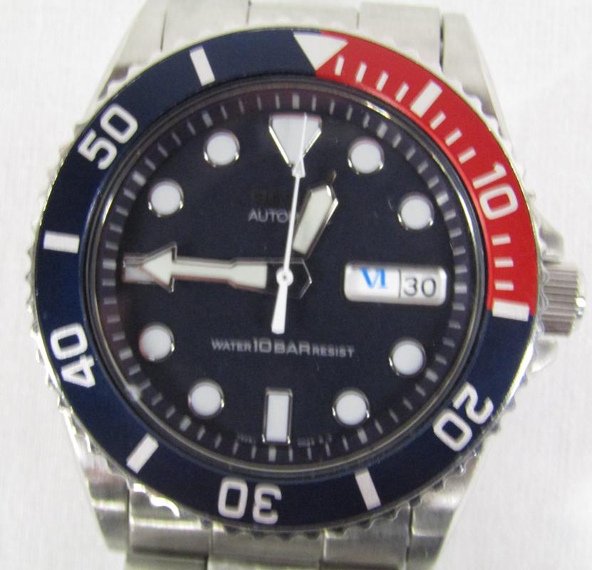 3 men's Seiko watches - Fiftyfive Fathoms rotor system (currently working) - automatic 10 bar ( - Image 4 of 7