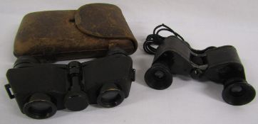 Carl Zeiss Jena Telita 6X18 and OIgee Oigelet Berlin D.R.P 3x binoculars