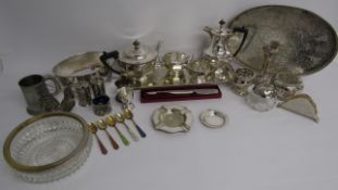 Harrison Brothers silver plate tea set, consists of teapot, water pot, sugar bowl and cream