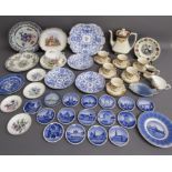 Ceramics includes Myott & Son tea set, Blue 4654 plate and bowls, Oriental ware plate, Victorian