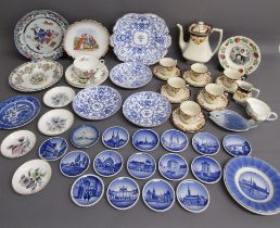 Ceramics includes Myott & Son tea set, Blue 4654 plate and bowls, Oriental ware plate, Victorian