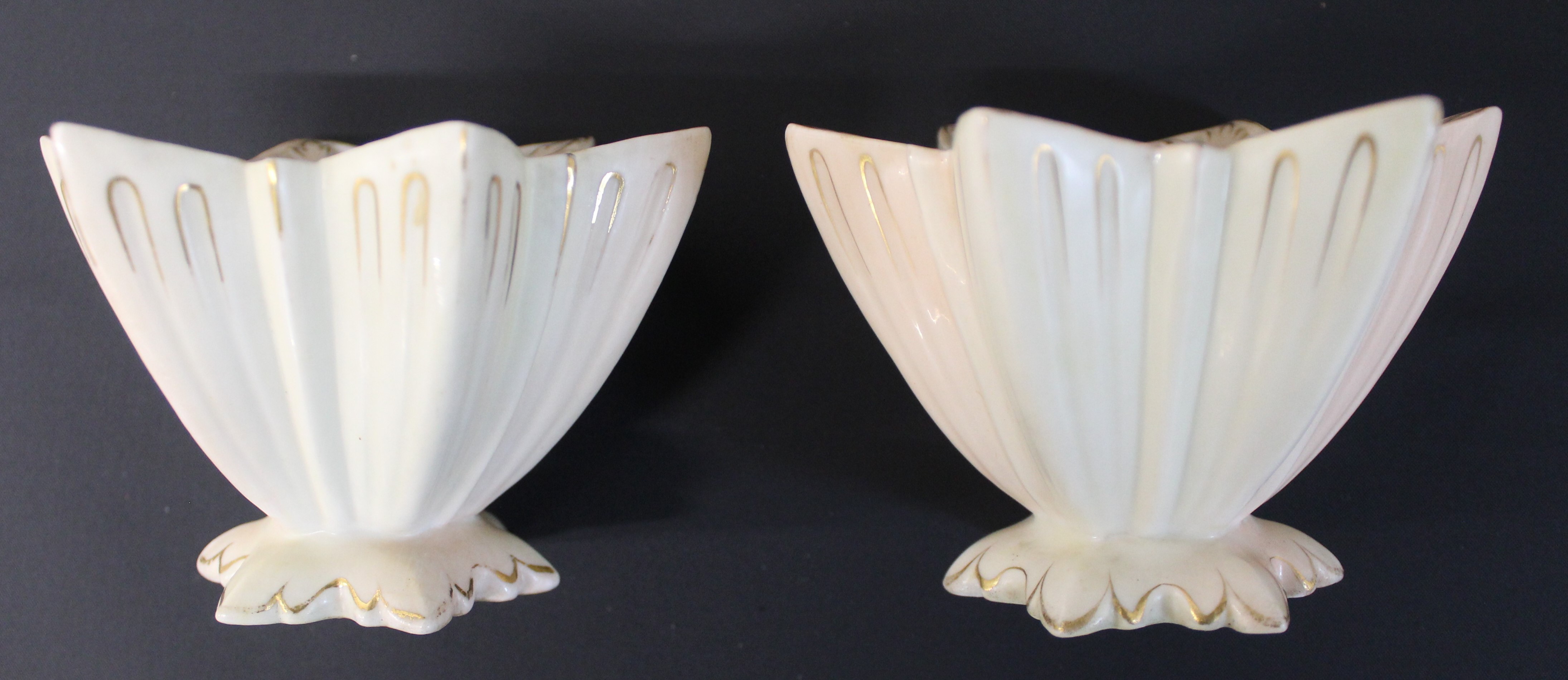 Pair of Locke & Co Worcester blushware pots, pair of Continental porcelain cockerels & modern - Image 3 of 5