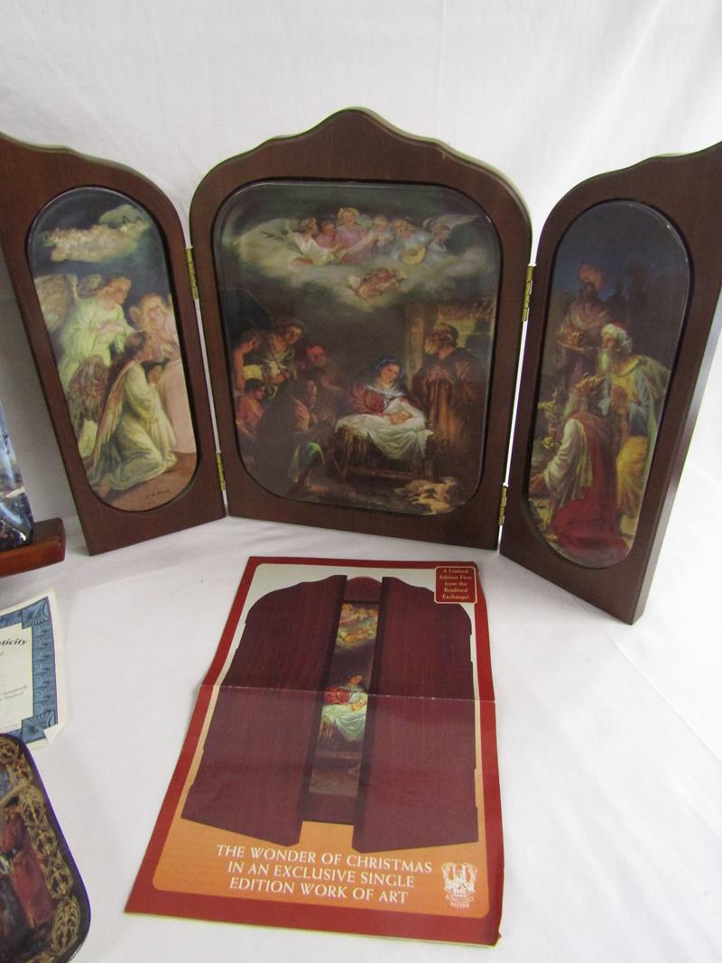 Collection of religious collectors plates includes The Wonder of Christmas Bayern Triptych The Three - Image 6 of 7