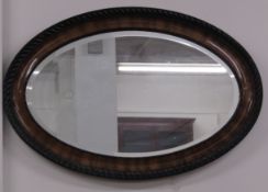 Victorian oval mirror
