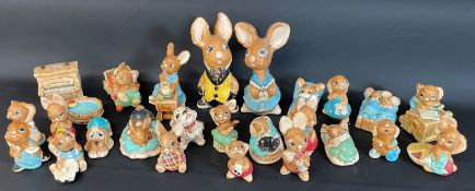 Collection of Pendelfin rabbits