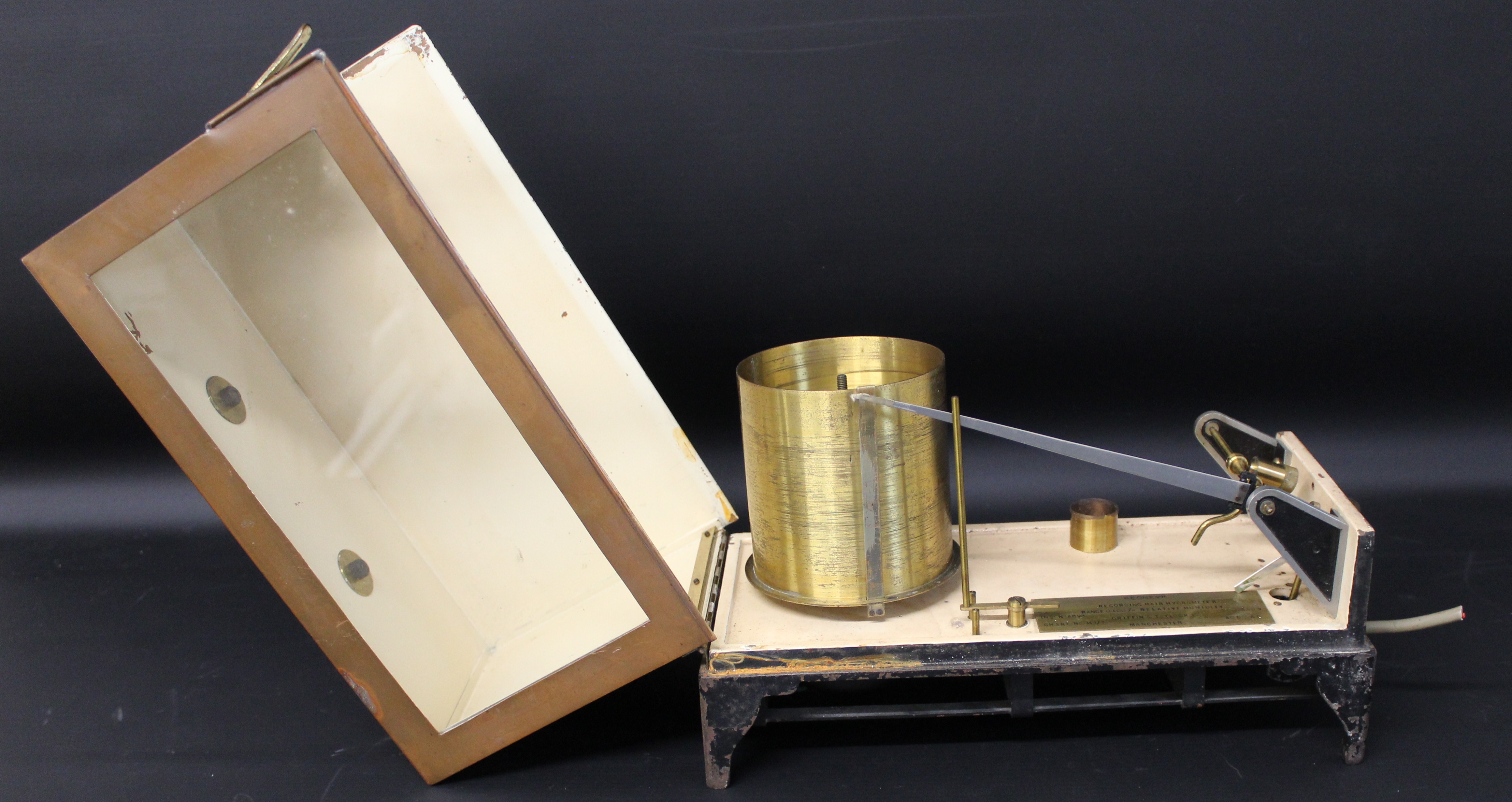 "Edney" copper & brass hygrometer by Griffin & Tatlock - Image 3 of 3