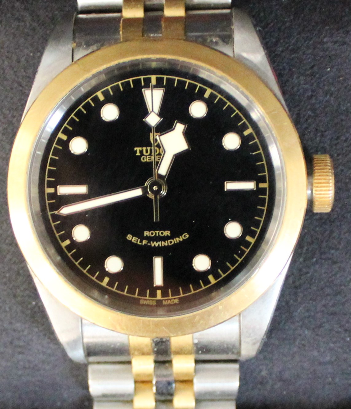 Gents Tudor Black Bay Rotor Self Winding stainless steel wristwatch, serial number 197445, model