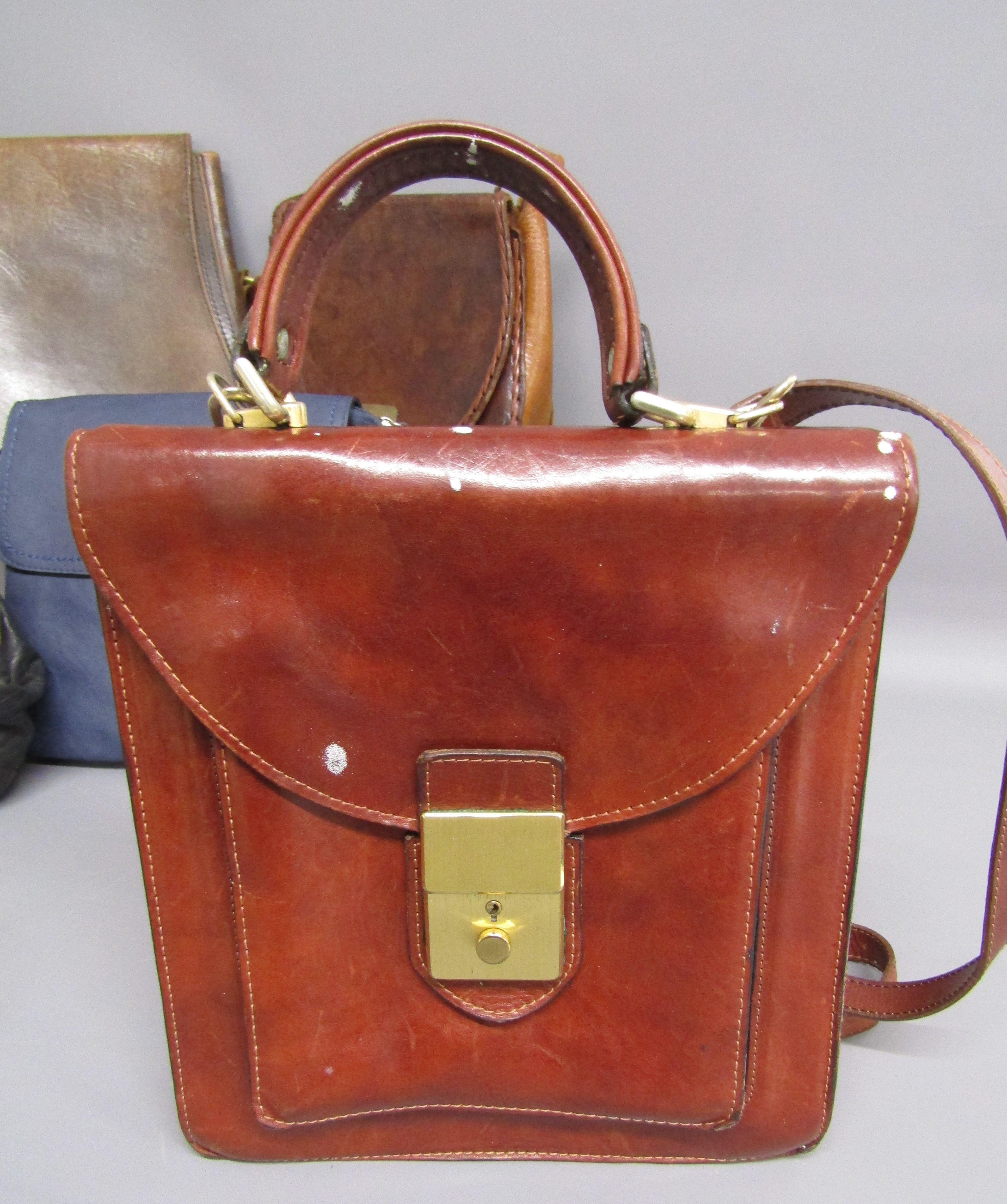 Brown leather bags - ladies handbags - Ri2K, Exella leather, Suzi Smith red leather etc - Image 2 of 6