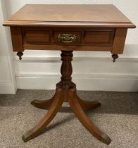 Regency style occasional pedestal table