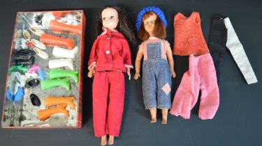 Sindy doll & Patch doll & selection of clothes / shoes