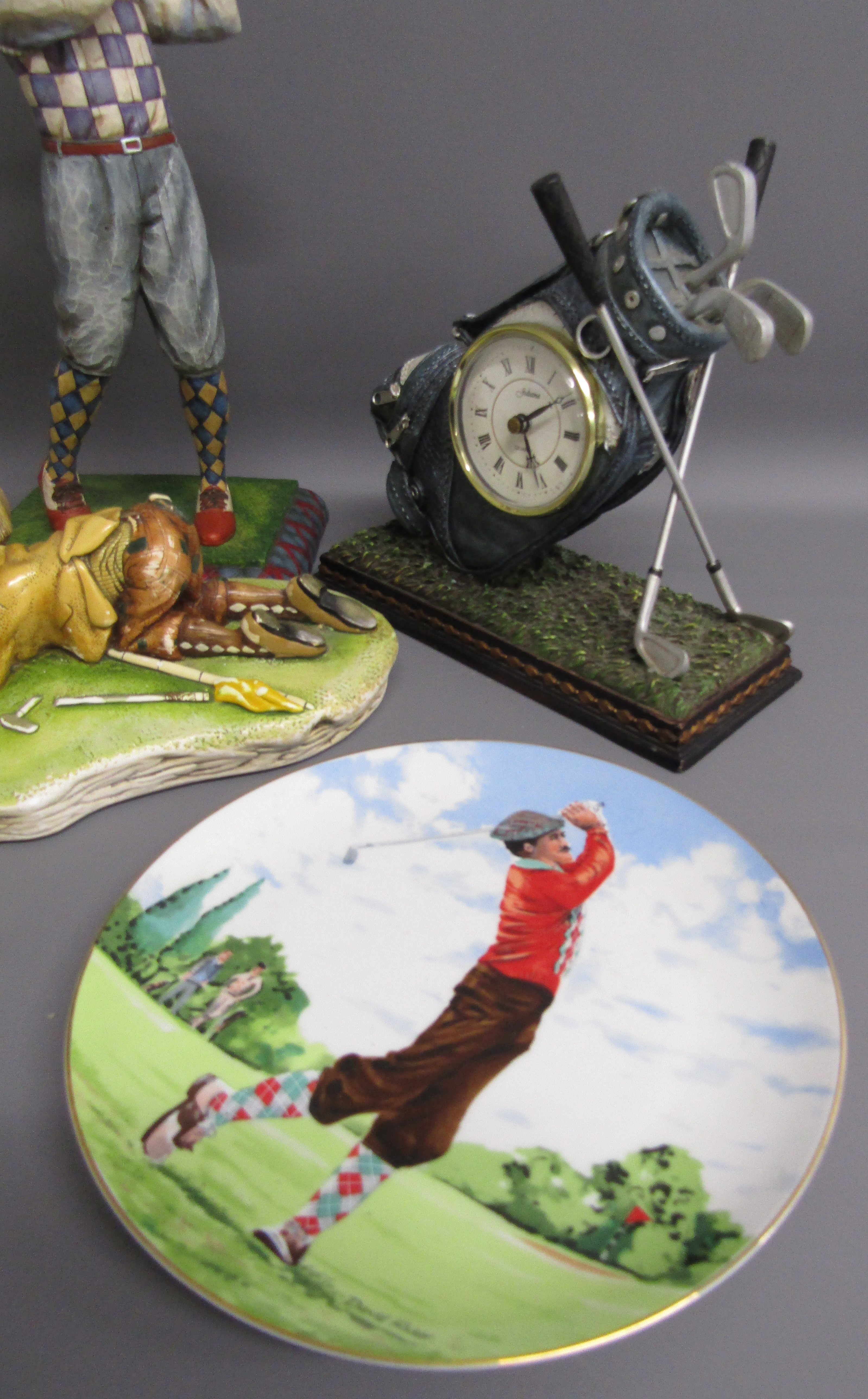 Golfing figures includes Naturecraft, Heartwood Creek, Juliana golf bag clock, David Fisher design - Image 4 of 4