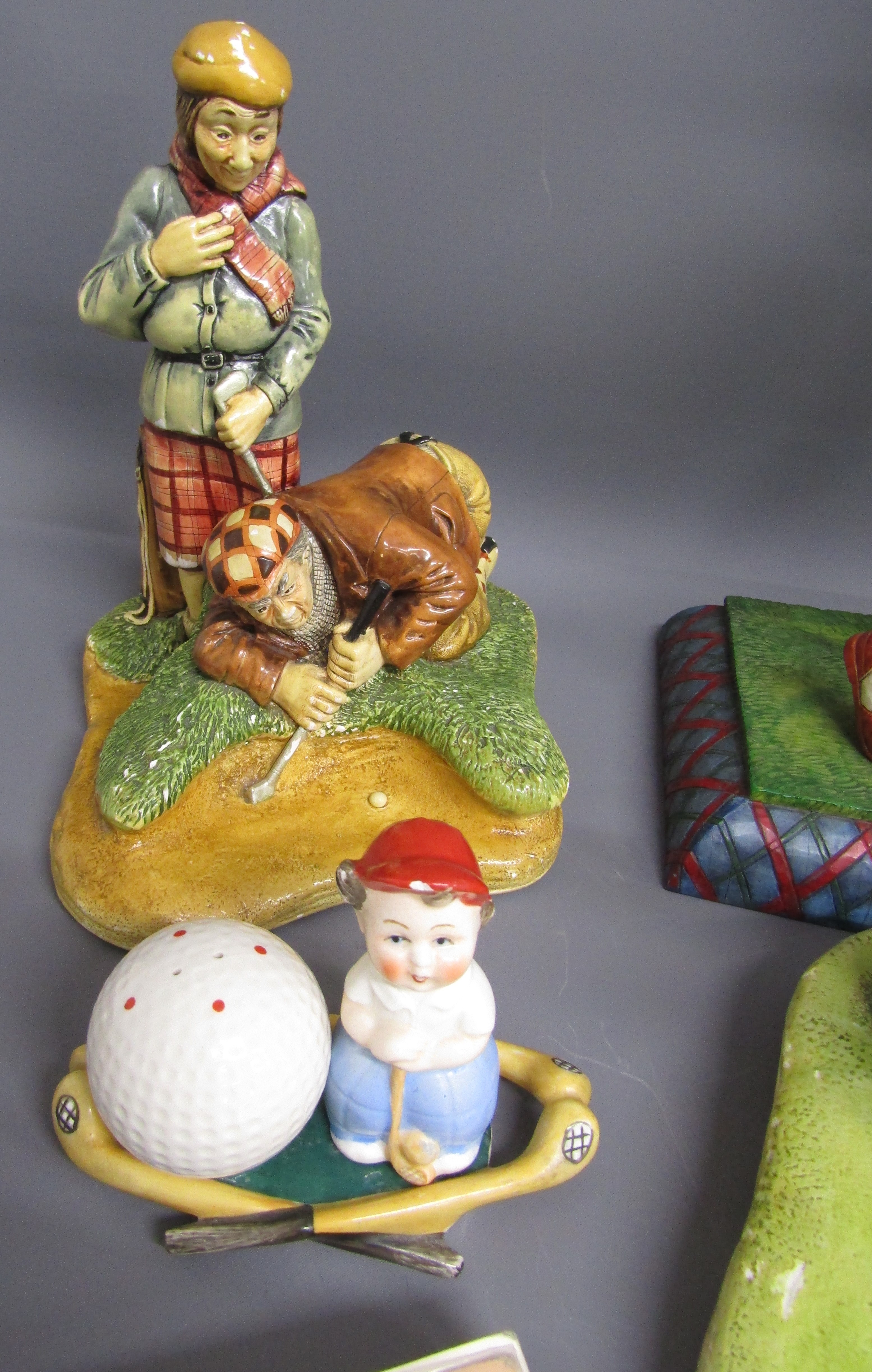 Golfing figures includes Naturecraft, Heartwood Creek, Juliana golf bag clock, David Fisher design - Image 2 of 4