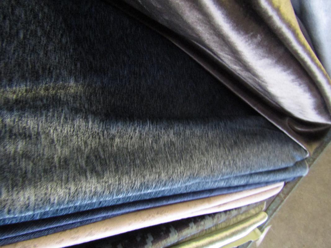 Rail of mainly velvet fabrics mostly Ashley Wilds - each piece between 1-3metres (RAIL NOT - Image 3 of 5