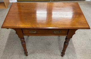 Victorian mahogany side table 90cm by 51cm Ht 86cm