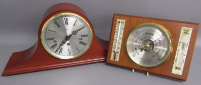 Rapport Napoleon mantel clock with Franz Hermle works and Comittii of London barometer