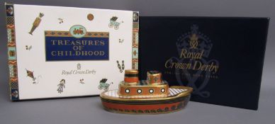 Royal Crown Derby - Treasures of Childhood 'Mini Tug boat'