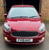 Ford KA+Zetec 1.2L petrol 5 door hatchback car with exceptionally low mileage, first registered 8/