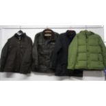 4 men's jackets PG Field heritage (L), M&S Blue Harbour, Trespass (M) and Regatta (M)