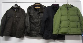 4 men's jackets PG Field heritage (L), M&S Blue Harbour, Trespass (M) and Regatta (M)