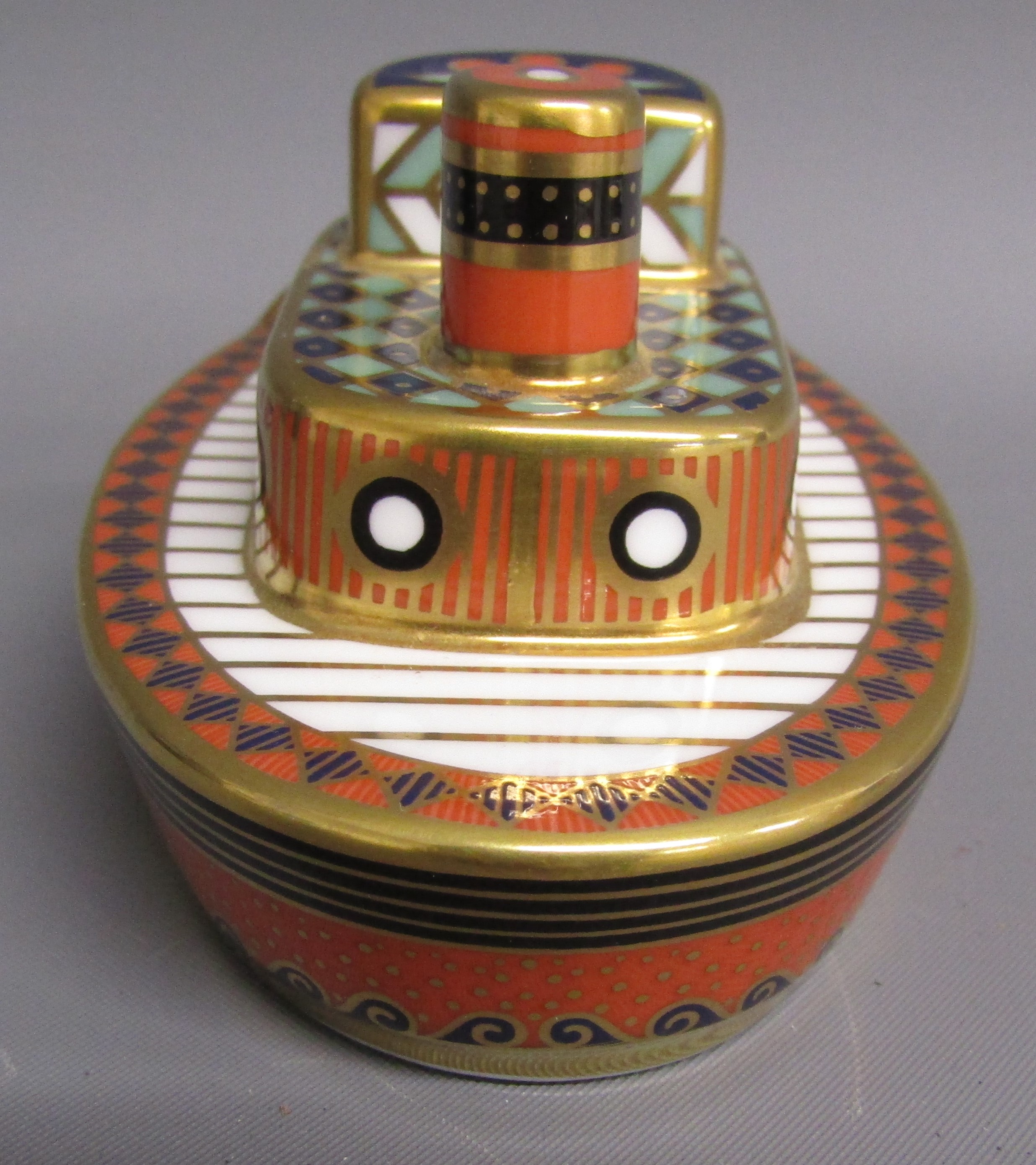 Royal Crown Derby - Treasures of Childhood 'Mini Tug boat' - Image 5 of 6