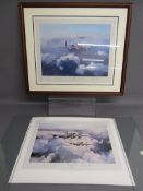 'Lancaster' Robert Taylor framed first edition print pencil signed by Leonard Cheshire approx. 72.