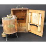 Victorian cased copper scientific instrument by Nicholl & Fowler:- Abel-Pensky's Flash Point