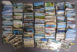 Collection of postcards dating from late 1940's to more modern - some written and some blank