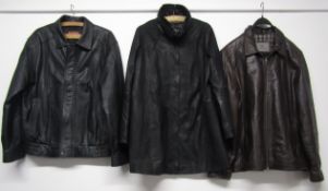 Ladies Lakeland leather coat size 16 - Men's Helium leather jacket xl and Lakeland leather jacket