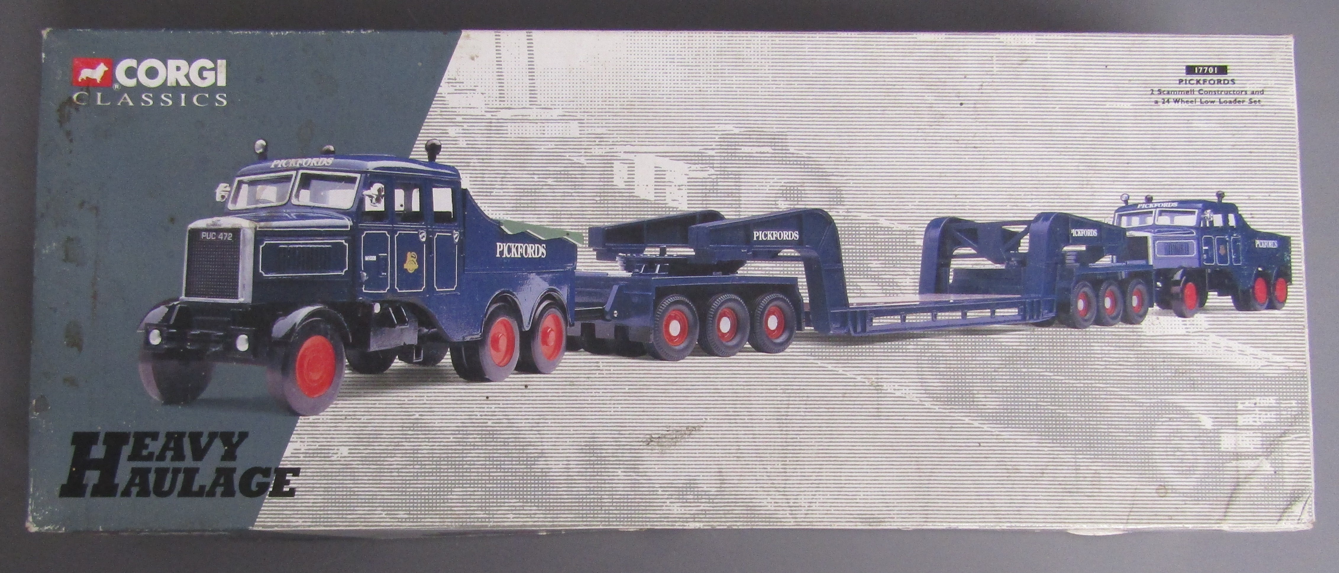 Corgi Classics Heavy Haulage 17701 Pickfords Scammell Constructors and 24 wheel low loader set and - Image 3 of 7